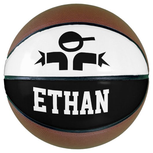 Personalisierter Basketball mit individuellem Name (Vorderseite)