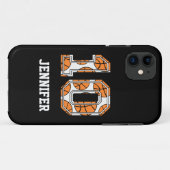 Personalisierter Basketball Nr. 10 Case-Mate iPhone Hülle (Rückseite (Horizontal))