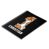 Personalisierter Basketball Nr. 1 Notizblock (Linke Seite)