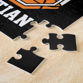 Personalisierter Basketball Nummer 6 Puzzle (Seite)