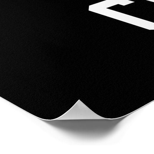 Personalisierter Basketball Nummer 7 Poster (Ecke)