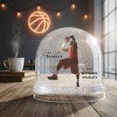 Personalisierter Basketball-Player Schneeglobe Schneekugeln