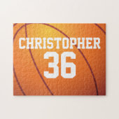Personalisierter Basketball Puzzle (Horizontal)