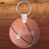 Personalisierter Basketball-Schlüsselanhänger Schlüsselanhänger (Vorderseite)