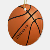 Personalisierter Basketball-Sport Keramik Ornament (Links)