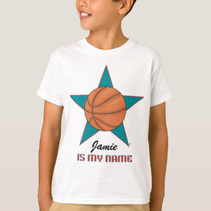 Personalisierter Basketball-Stern-T - Shirt