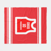 Personalisierter Basketball-T - Shirt Fleecedecke (Vorderseite (Horizontal))