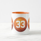 Personalisierter Basketball Tasse (Zentrum)