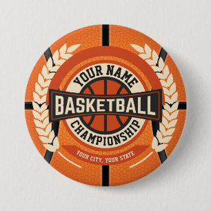 Personalisierter Basketball Team Spieler Custom At Button