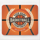 Personalisierter Basketball Team Spieler Custom At Mousepad (Vorne)