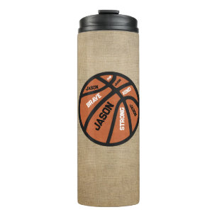 Personalisierter Basketball-Thermal-Tumbler Thermosbecher