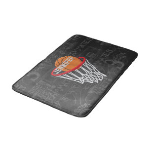 Personalisierter Basketball und Basketball Badematte