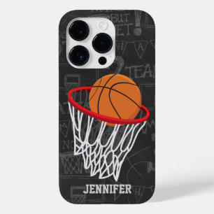 Personalisierter Basketball und Hoop Case-Mate iPhone 14 Pro Hülle