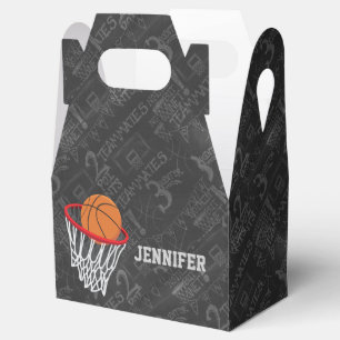 Personalisierter Basketball und Hoop Geschenkschachtel