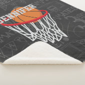 Personalisierter Basketball und Hoop Sherpadecke (3/4)