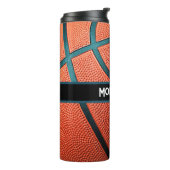 Personalisierter Basketball Wasserflasche Thermosbecher (Nach links gedreht)