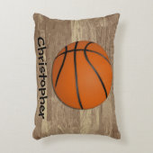 Personalisierter Basketballboden Dekokissen (Vorderseite(Vertikal))