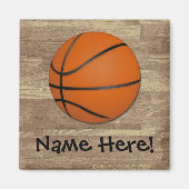 Personalisierter Basketballboden Magnet (Vorne)