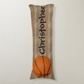 Personalisierter Basketballboden Seitenschläferkissen (Vorderseite Vertikal)