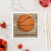 Personalisierter Basketballboden Serviette (Beispiel)