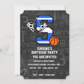 Personalisierter Basketballbrief S Einladung (Rückseite)