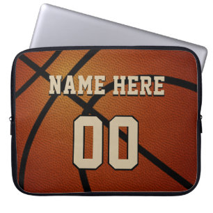 Personalisierter Basketballkoffer mit Ihrem Namen Laptopschutzhülle