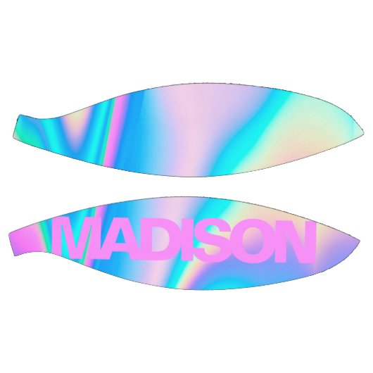 Personalisierter Basketballname Pink Girly Modern Basketball (Panele)