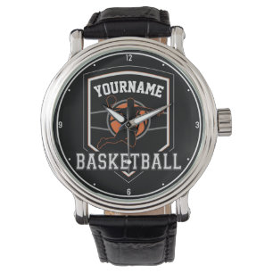 Personalisierter Basketballspieler NAME Slam Dunk  Armbanduhr
