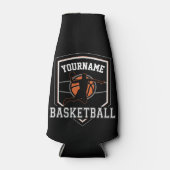 Personalisierter Basketballspieler NAME Slam Dunk  Flaschenkühler (Vorderseite)