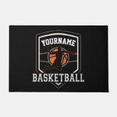 Personalisierter Basketballspieler NAME Slam Dunk Fußmatte (Vorderseite)