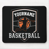 Personalisierter Basketballspieler NAME Slam Dunk Mousepad (Vorne)