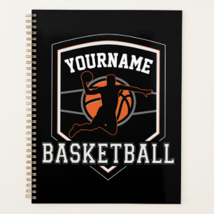Personalisierter Basketballspieler NAME Slam Dunk Planer