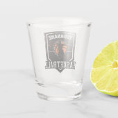 Personalisierter Basketballspieler NAME Slam Dunk  Schnapsglas (Rückseite)
