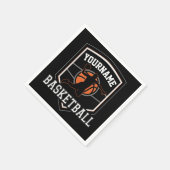 Personalisierter Basketballspieler NAME Slam Dunk  Serviette (Ecke)