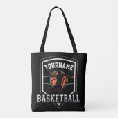 Personalisierter Basketballspieler NAME Slam Dunk Tasche (Rückseite)