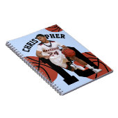 Personalisierter Basketballspieler Notizblock (Rechte Seite)