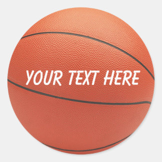 Personalisierter Basketballsticker Runder Aufkleber