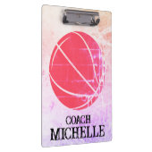 Personalisierter Basketballtrainer Klemmbrett (Rechts)