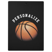 Personalisierter Basketballtrainer Klemmbrett (Rückseite)