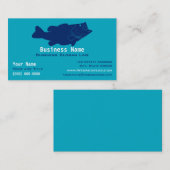 Personalisierter Bass-Angelführer Visitenkarte (Vorne/Hinten)