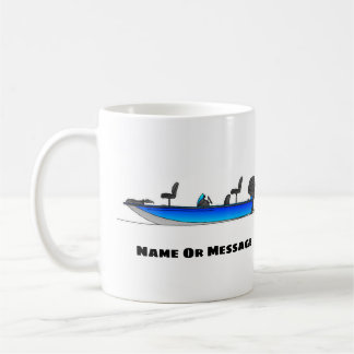 Personalisierter Bass-Anglerboot-Becher, Geschenk Kaffeetasse