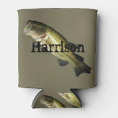 Personalisierter Bassfisch kann kühler werden Dosenkühler (Vorderseite)
