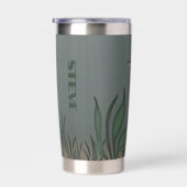 Personalisierter Bassfisch unter Wasser Thermobecher (Rechts)