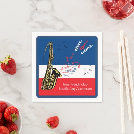 Personalisierter Bastille Serviette (Beispiel)