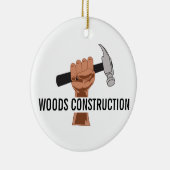 Personalisierter Bau Keramik Ornament (Rechts)