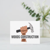 Personalisierter Bau Postkarte (Stehend Vorderseite)