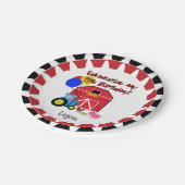 Personalisierter Bauernhof-5. Pappteller (Schrägansicht)