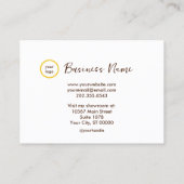 Personalisierter Bauernhof Sun Daisy Visitenkarte (Rückseite)