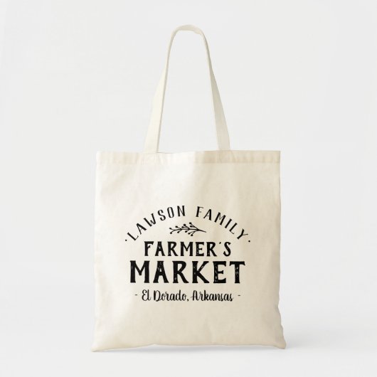 Personalisierter Bauernmarkt Grocery Tote Bag Tragetasche (Vorne)