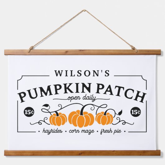 Personalisierter Bauernpumpenpflaster Wandteppich Mit Holzrahmen (Vorne)